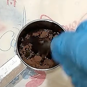 Melting the contents of the cup