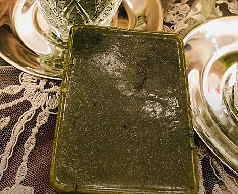 Our final product. Homemade Matcha Soap Recipe
