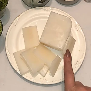 White glycerin soap