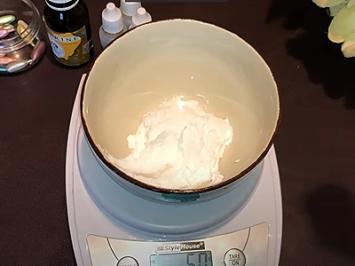 Add cream base. DIY licorice cream