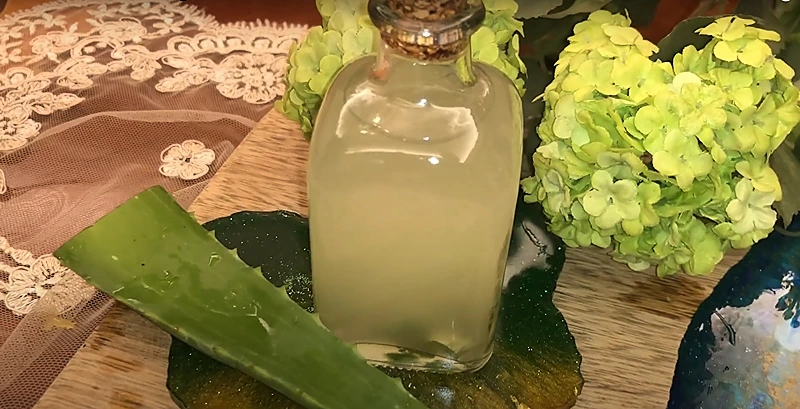 DIY Aloe Vera Coconut Oil for Hair. Feature image