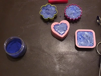 DIY Blue Nila Soap - Here are the soap molds