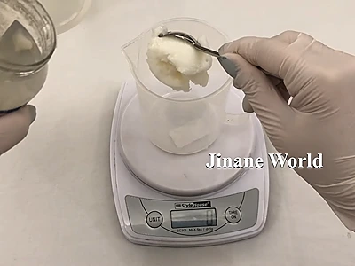 DIY Coconut Soap - Adding the coconut oil