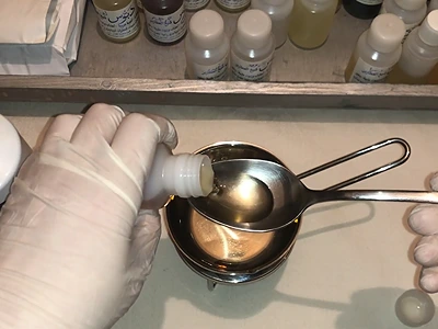 DIY Face Serum - Adding the hazelnut oil