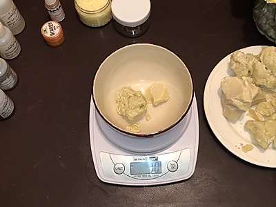 DIY Hair Cream for Curly Hair - Adding the shea butter
