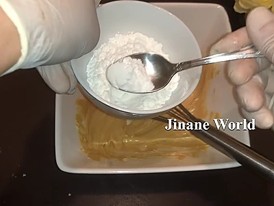 Add corn flour. DIY Frankincense Body Butter