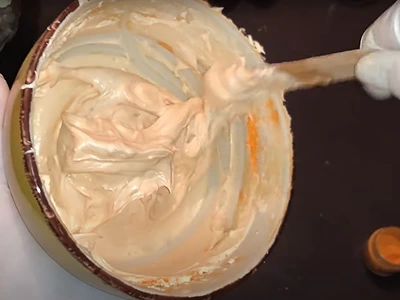Make Your Own Orange Body Butter. After blending with the electric hand mixer
