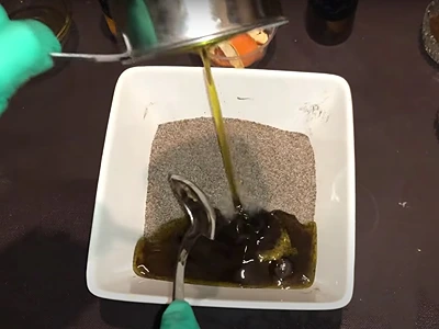 DIY Anti-Cellulite Body Scrub. Pour the 3 oils over the main ingredients