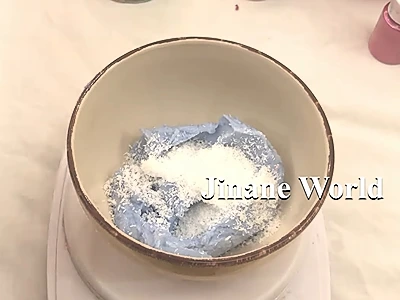DIY Foaming Body Scrub. In each bowl, add shredded coconut