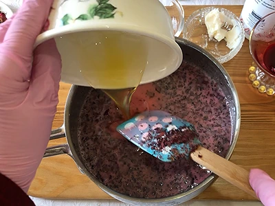 DIY Rose & Frankincense Soap. Add the rose oil, frankincense oil and glycerine