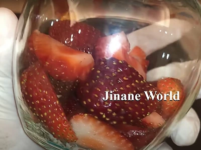DIY Strawberry Extract for Skincare. Place the cut strawberries in a container