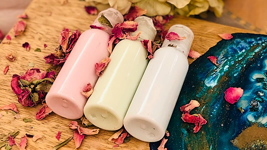 DIY Lotion for Soft Skin. 3 colors