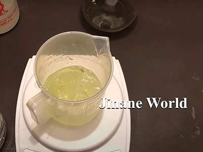 DIY Aloe Vera Extract. The gel is now collected in the beaker