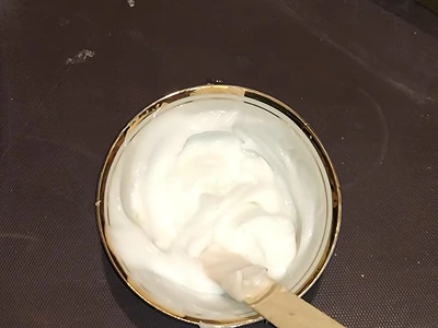 DIY Deodorant with Cream Base. Mix thoroughly