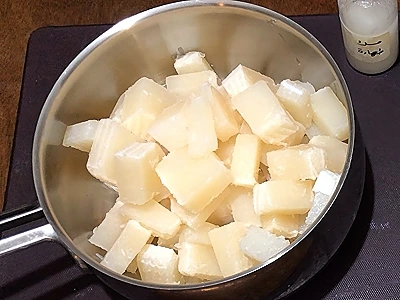 DIY Glycerine Soap for Gifts. Place the white glycerine pieces in a large bowl