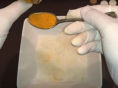 DIY Orange Sugar Body Scrub. Add orange peel powder