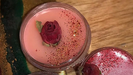 DIY Rose Body Butter at Home. Final product