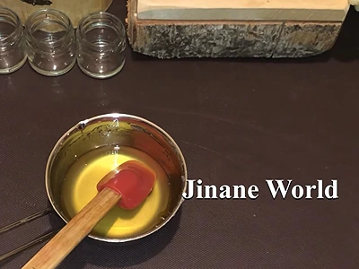 DIY Solid Perfume for Body and Hair. After melting in a hot water bath
