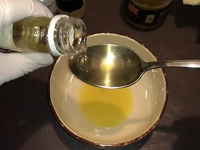 DIY Split End Treatment. Add sweet almond oil