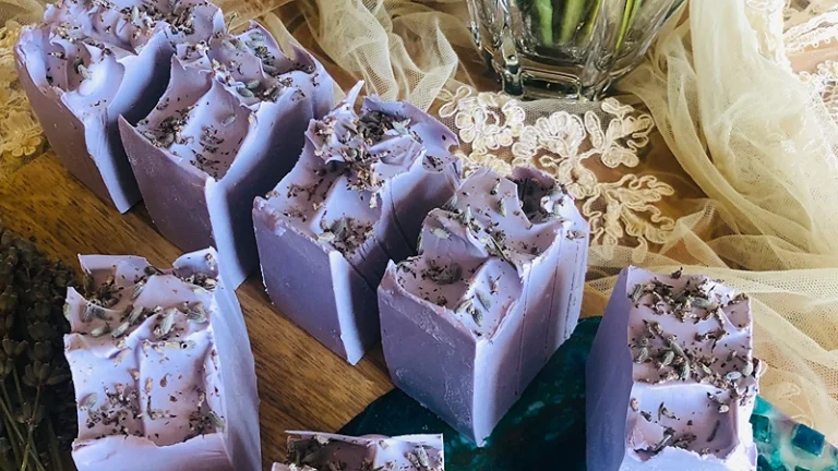 DIY Cold Process Lavender Soap. Feature image a