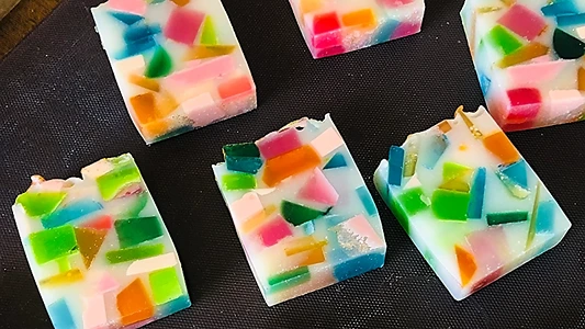 DIY Glycerine Soap for Gifts. Final product A