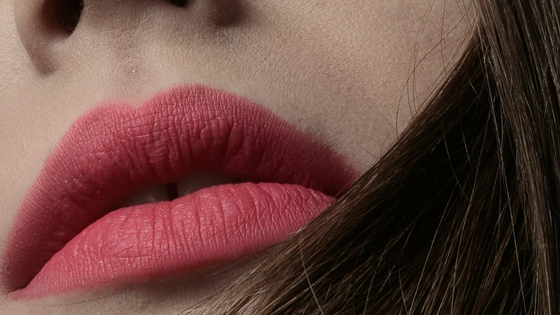 DIY Lip Scrub for Soft Lips. Woman's lips