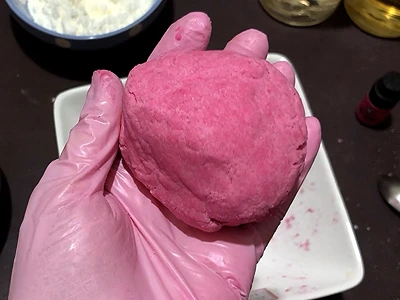 DIY Korean Candy Scrub. All the contents in a dough-like shape