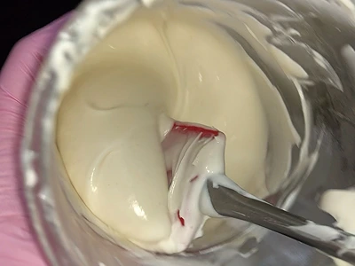 DIY Oat Milk Hair Cream. Creamy consistency