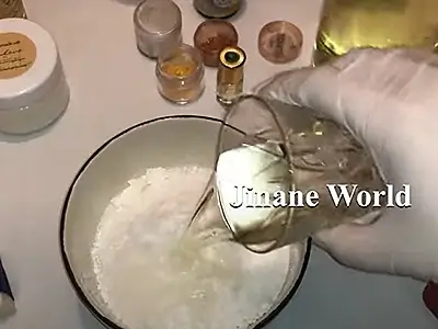DIY Body Scrub with Musk. Add sweet almond oil