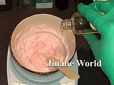 DIY Hand Cream with Rose Extract. Add fragrance oil