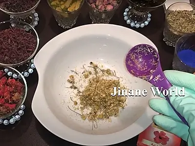 DIY Herbal Soap. Start by putting dried chamomile