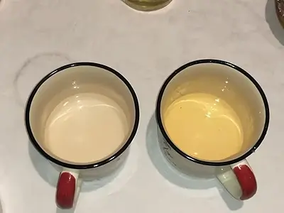 DIY Scented Skin Lotion. The contents of both bowls are now heated and melted to the same temperature