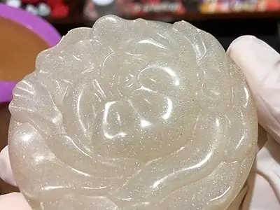 DIY Musk Soap Recipe. Remove the pearly soaps from the mold after solidifying