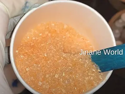 DIY Bath Salts for Cleansing and Relaxation. After mixing, the salt looks like diamonds!