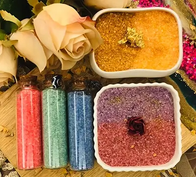 DIY Bath Salts for Cleansing and Relaxation. Feature image