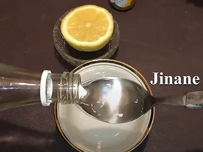 DIY Face Mask for Oily Skin with Lemon. Pour rose water into the bowl