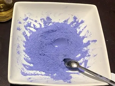 DIY Korean Candy Scrub with Indigo. Homogeneous mixture