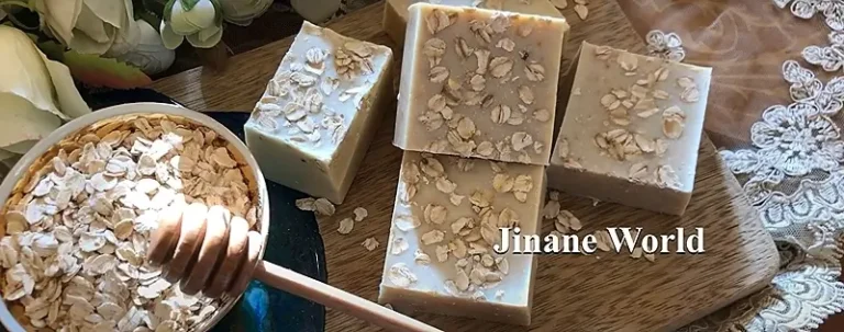 DIY Soap for Sensitive Skin with Oats and Honey. Feature image