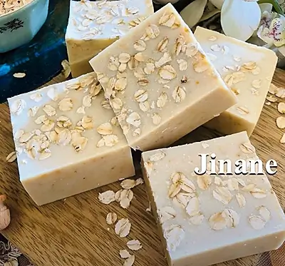 DIY Soap for Sensitive Skin with Oats and Honey. Final product