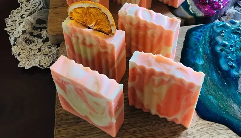 DIY Orange Cold Process Soap. Feature image