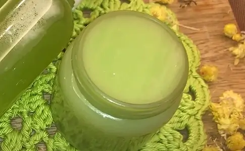 DIY Cucumber Face Cream Recipe. Final product