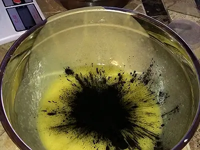 DIY Soap for Oily Skin Recipe. Add activated charcoal to the first bowl