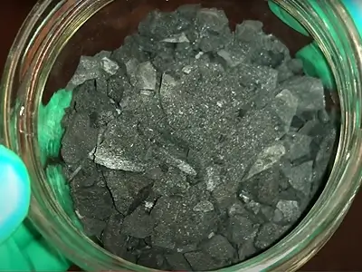 DIY Natural Activated Charcoal. Natural charcoal crushed into small pieces and coarse powder