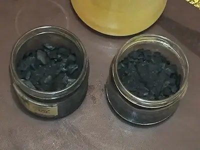 DIY Natural Activated Charcoal. Place the crushed natural charcoal in small containers