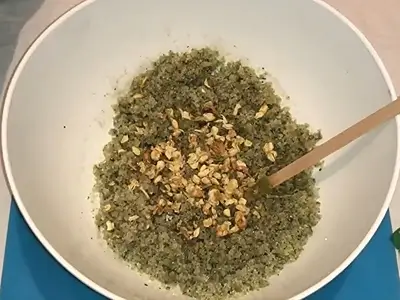 DIY Body Scrub with Green Tea and Sugar. As an option, add some dried jasmine flowers