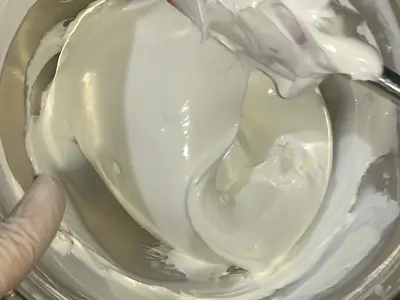 Moisturizing DIY Emulsified Body Butter Recipe. This is the consistency you should obtain